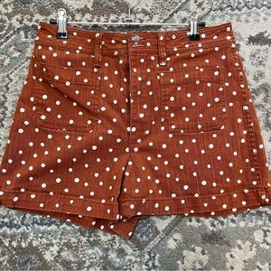 Madewell polka dot shorts, 28